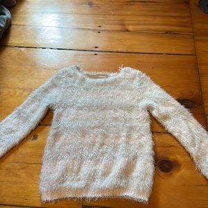 Pink fuzzy sweater